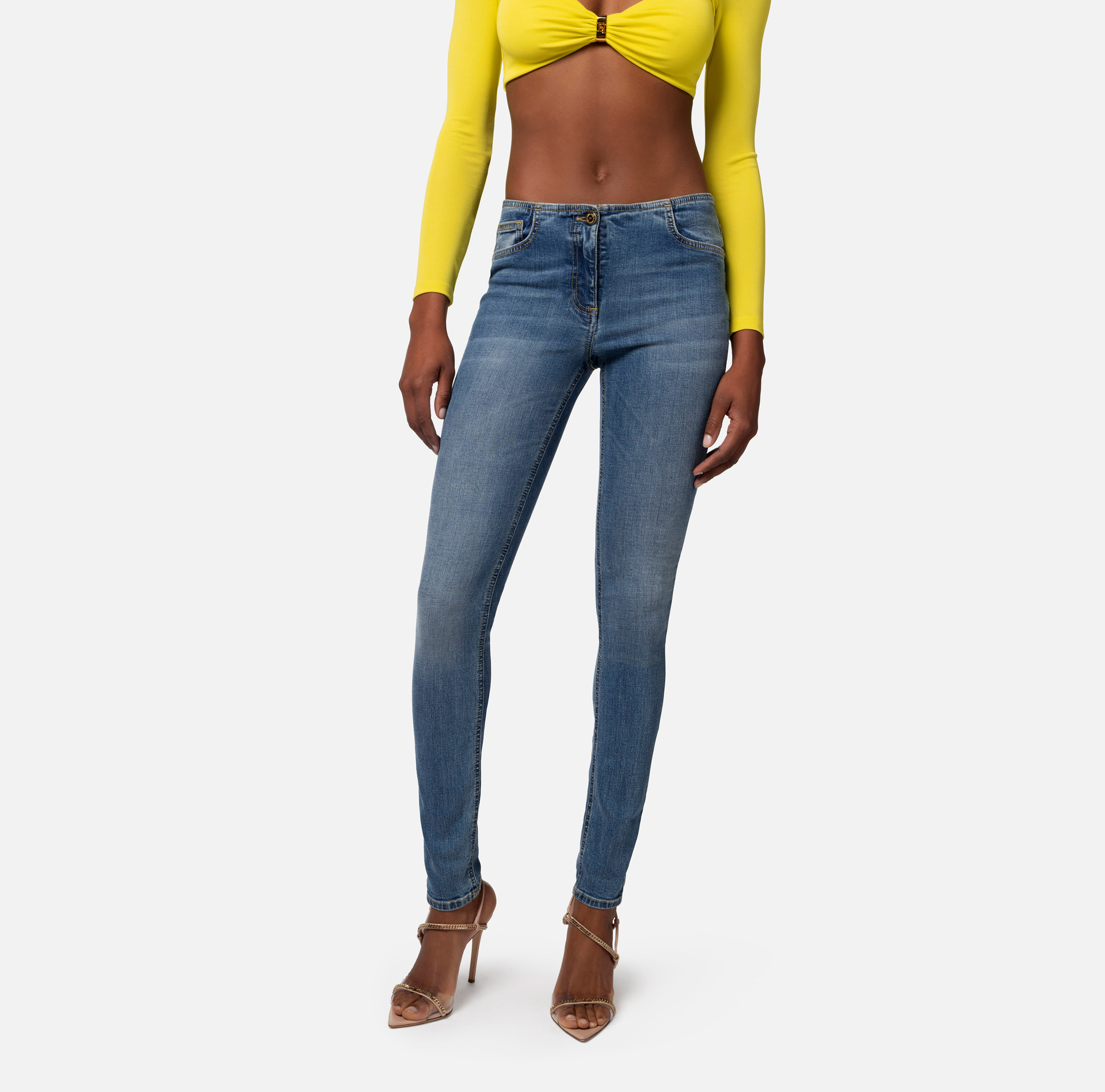 Jean skinny sans large bande - Elisabetta Franchi® Outlet