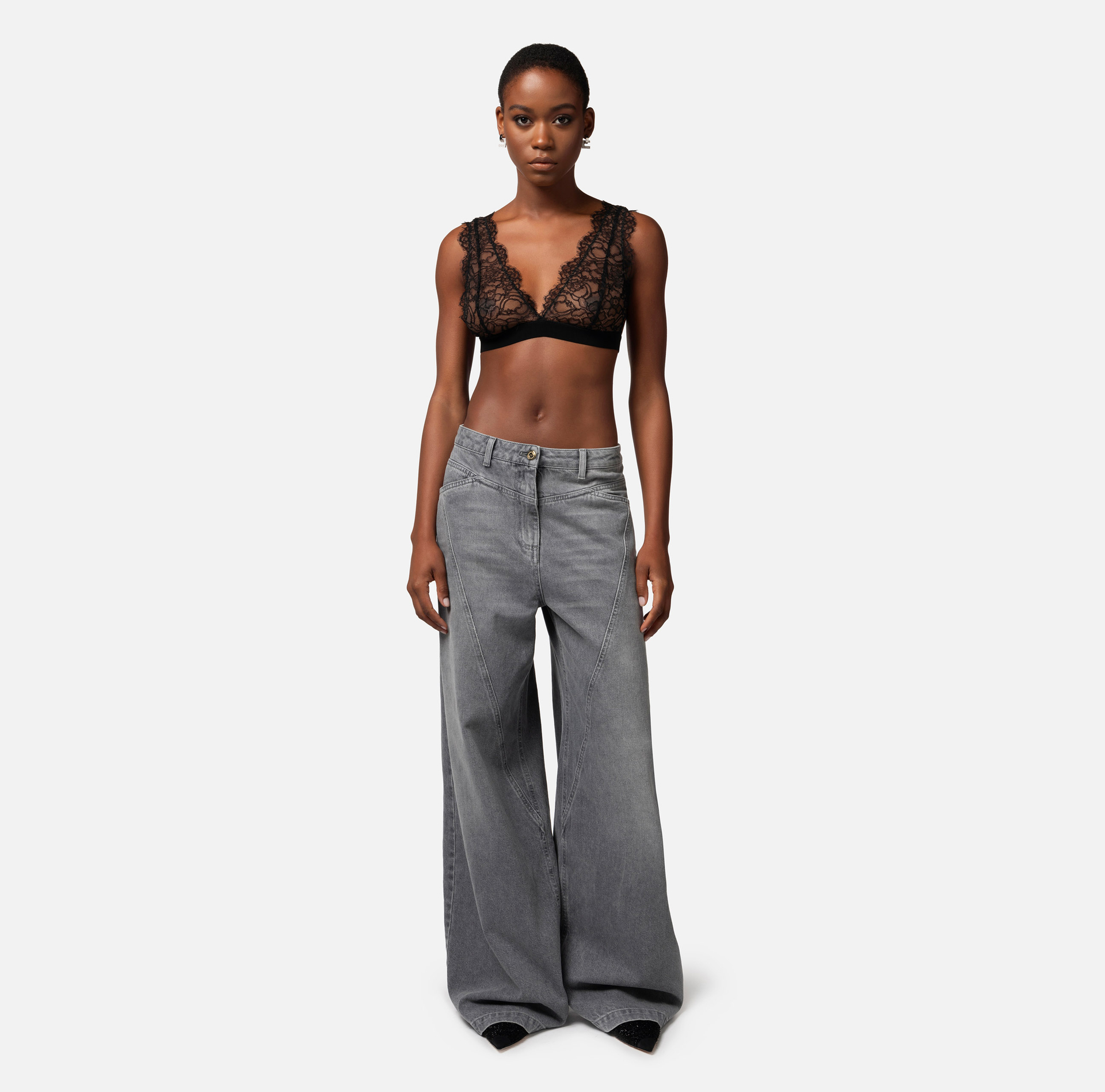 Lace bra top - Elisabetta Franchi® Outlet