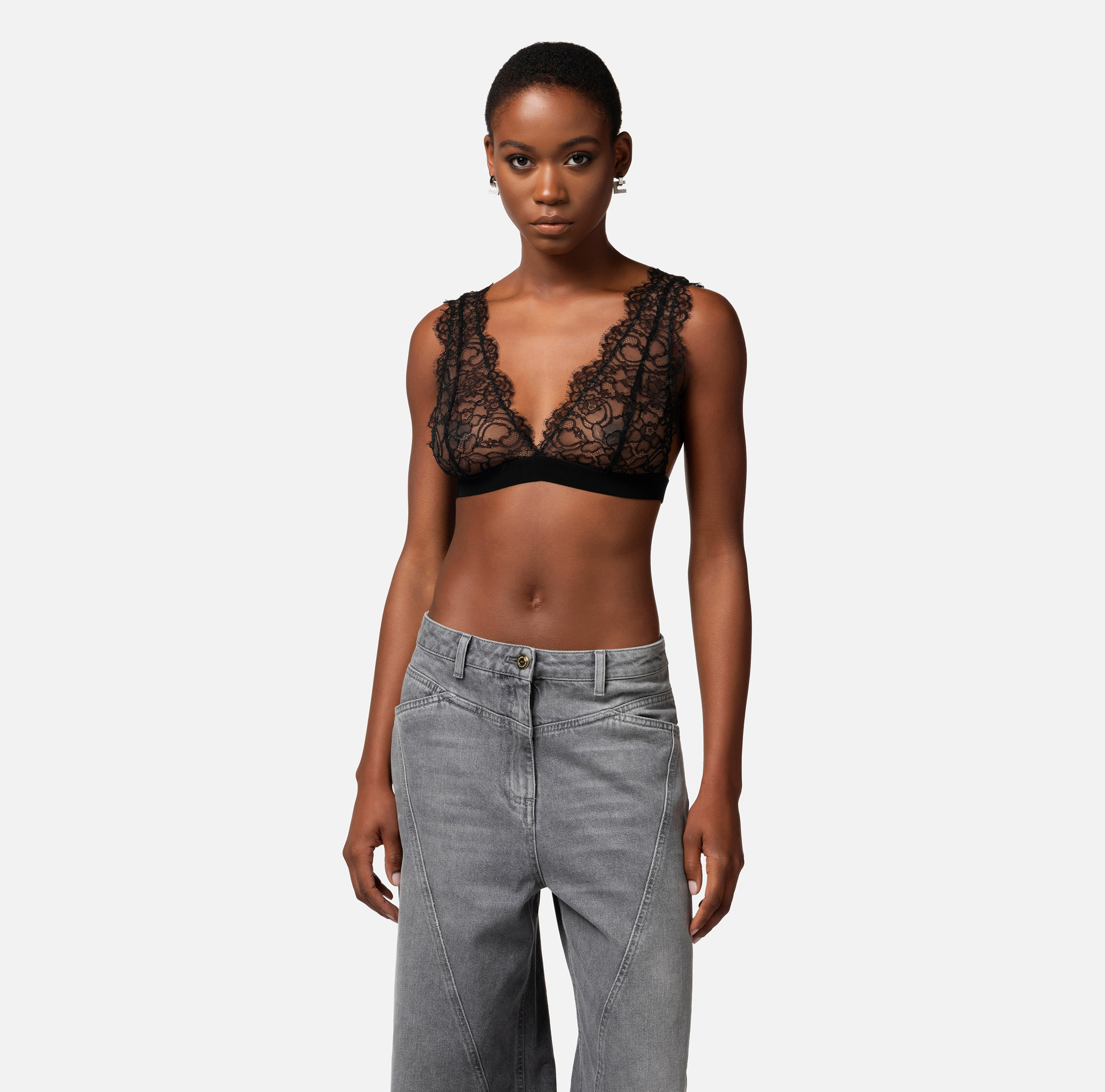 Lace bra top - Elisabetta Franchi® Outlet
