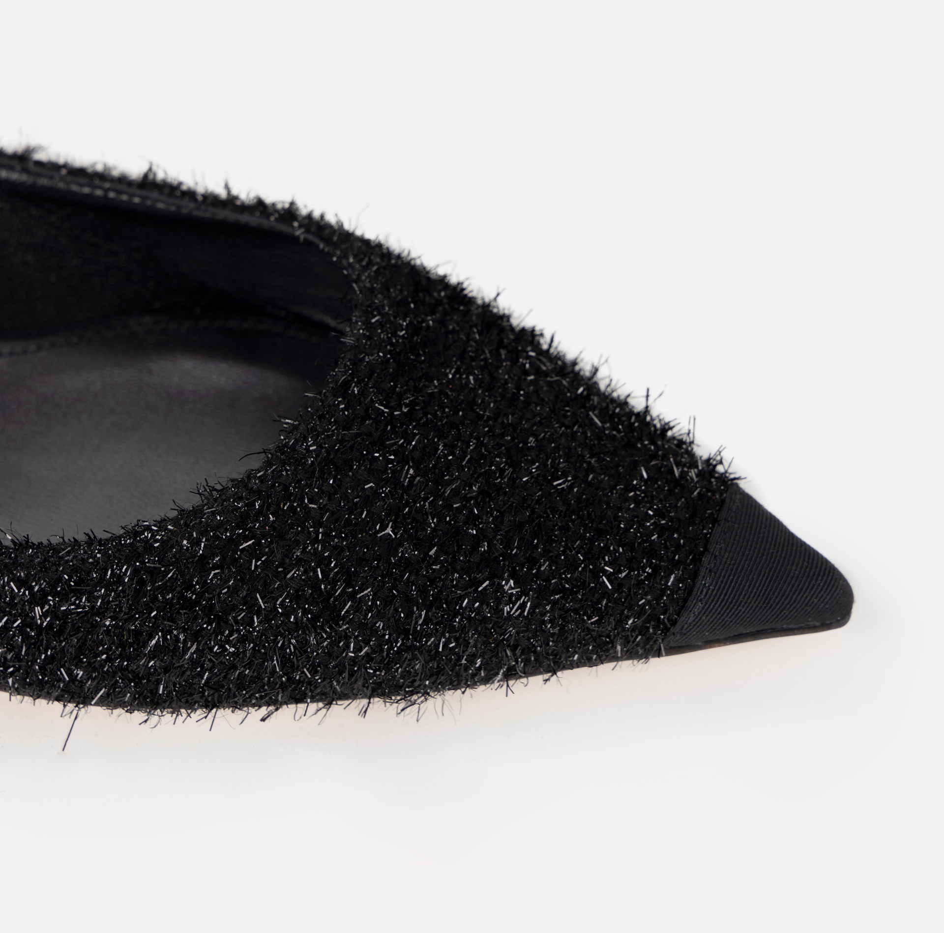 Metallic fabric flats - Elisabetta Franchi® Outlet