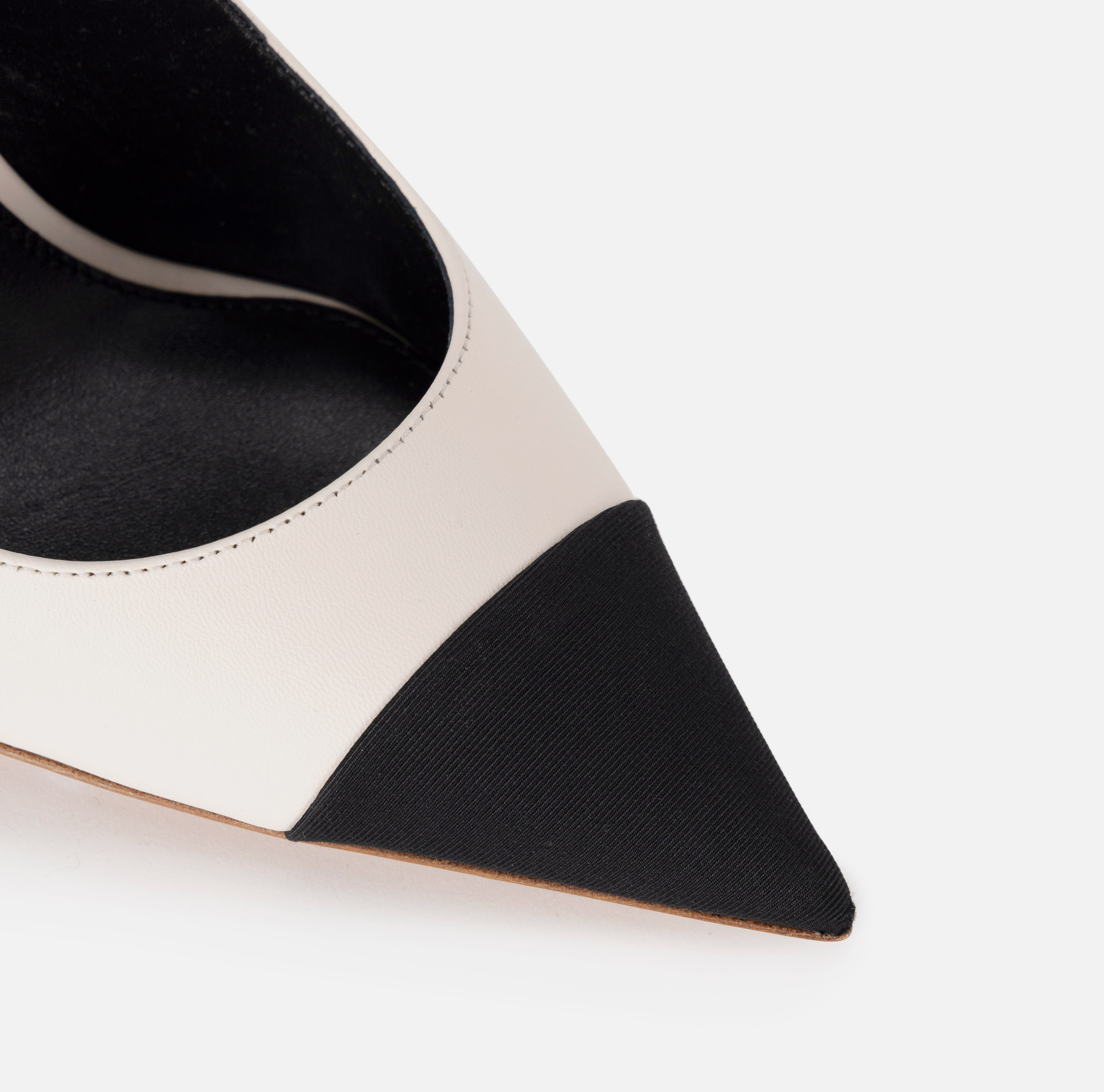Slingback in nappa con tacco scultura - Elisabetta Franchi® Outlet