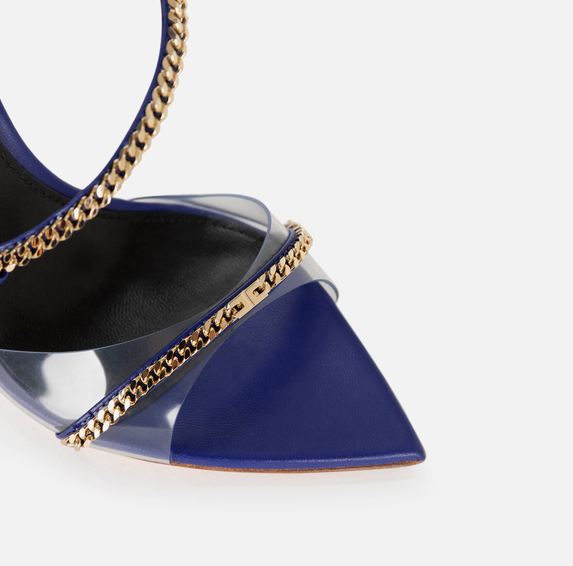 Sandales en cuir avec groumette - Elisabetta Franchi® Outlet
