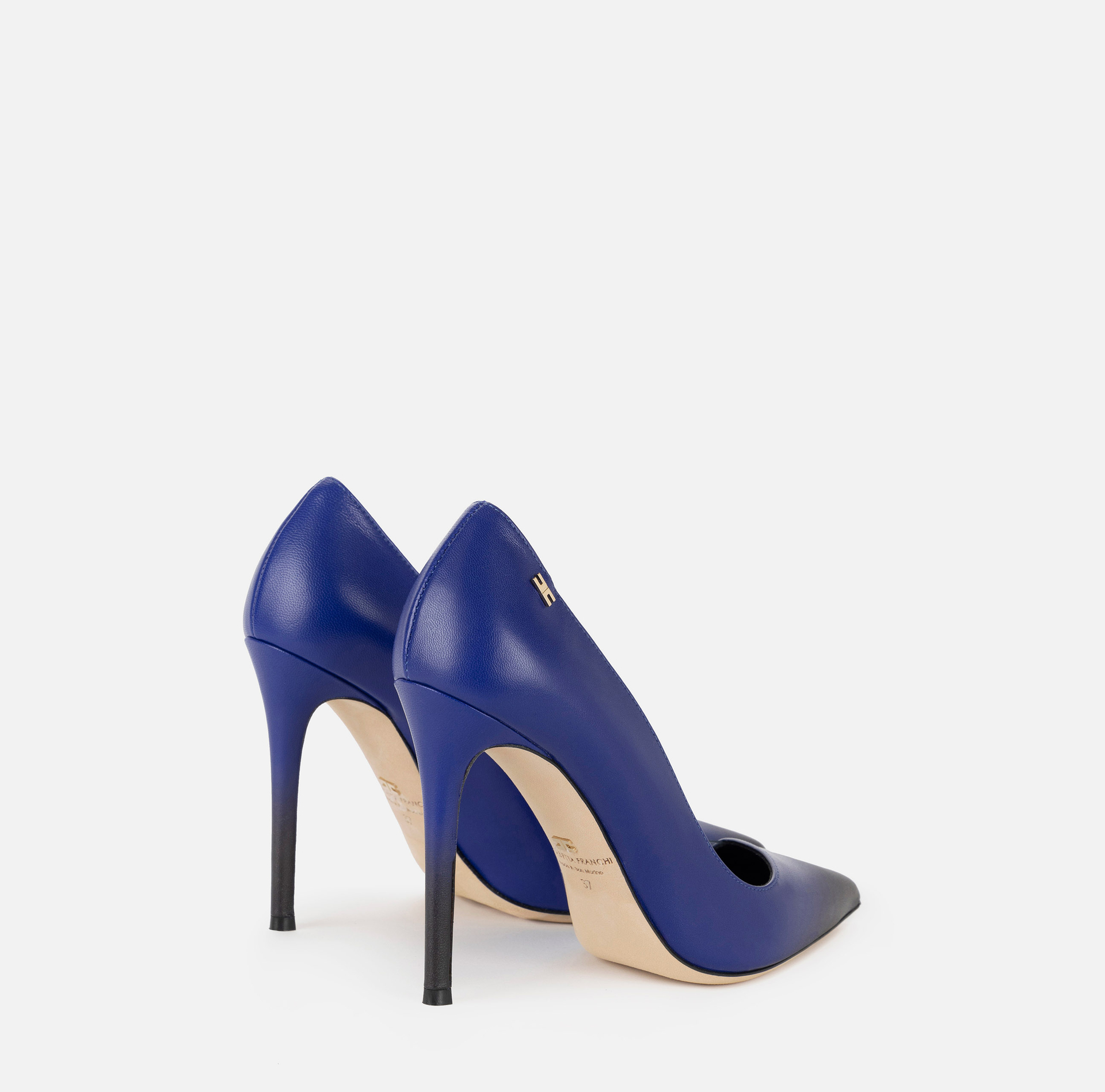 Shaded leather pumps - Elisabetta Franchi® Outlet