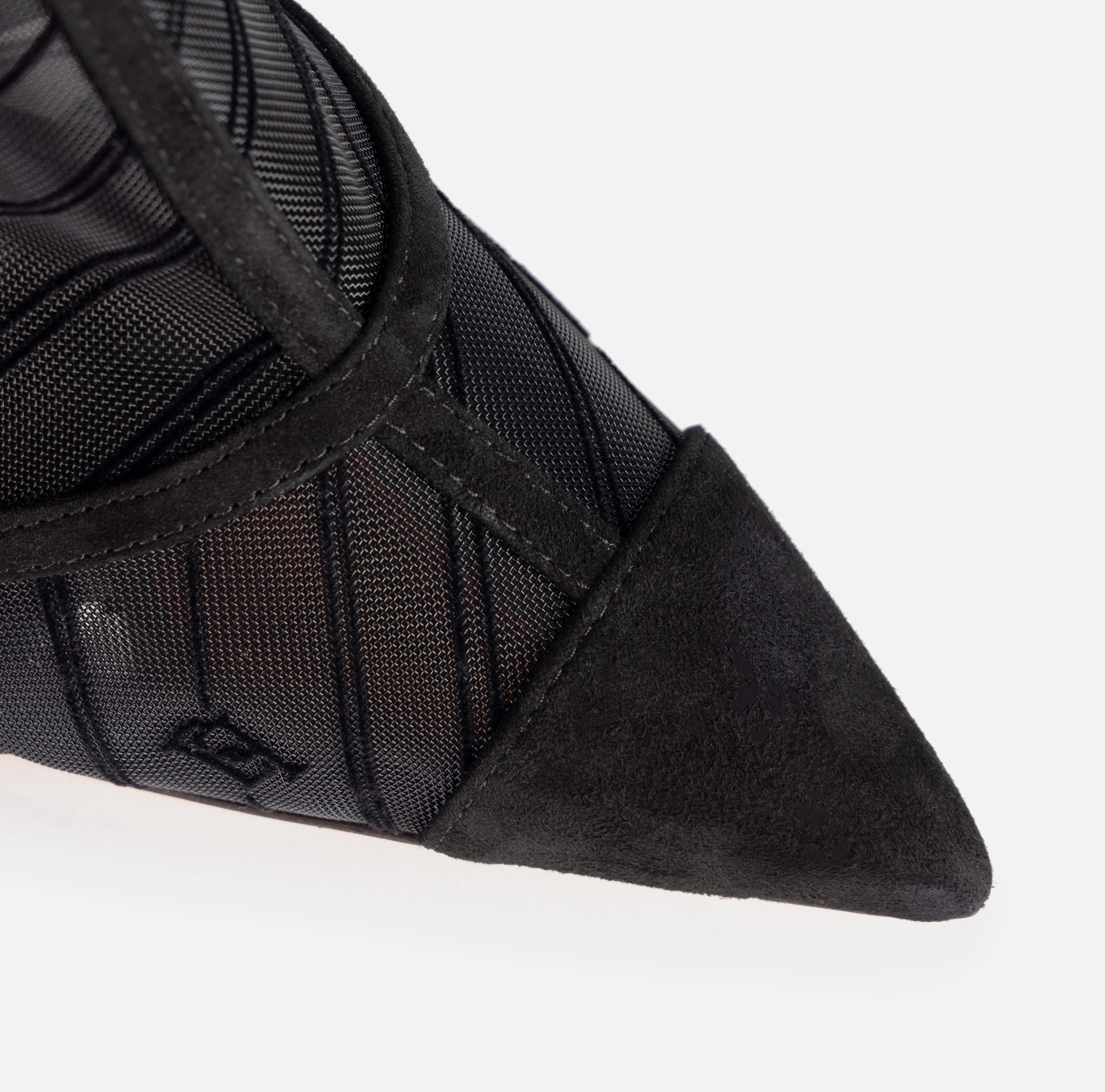 Bottines en filet floqué avec talon sculpté - Elisabetta Franchi® Outlet