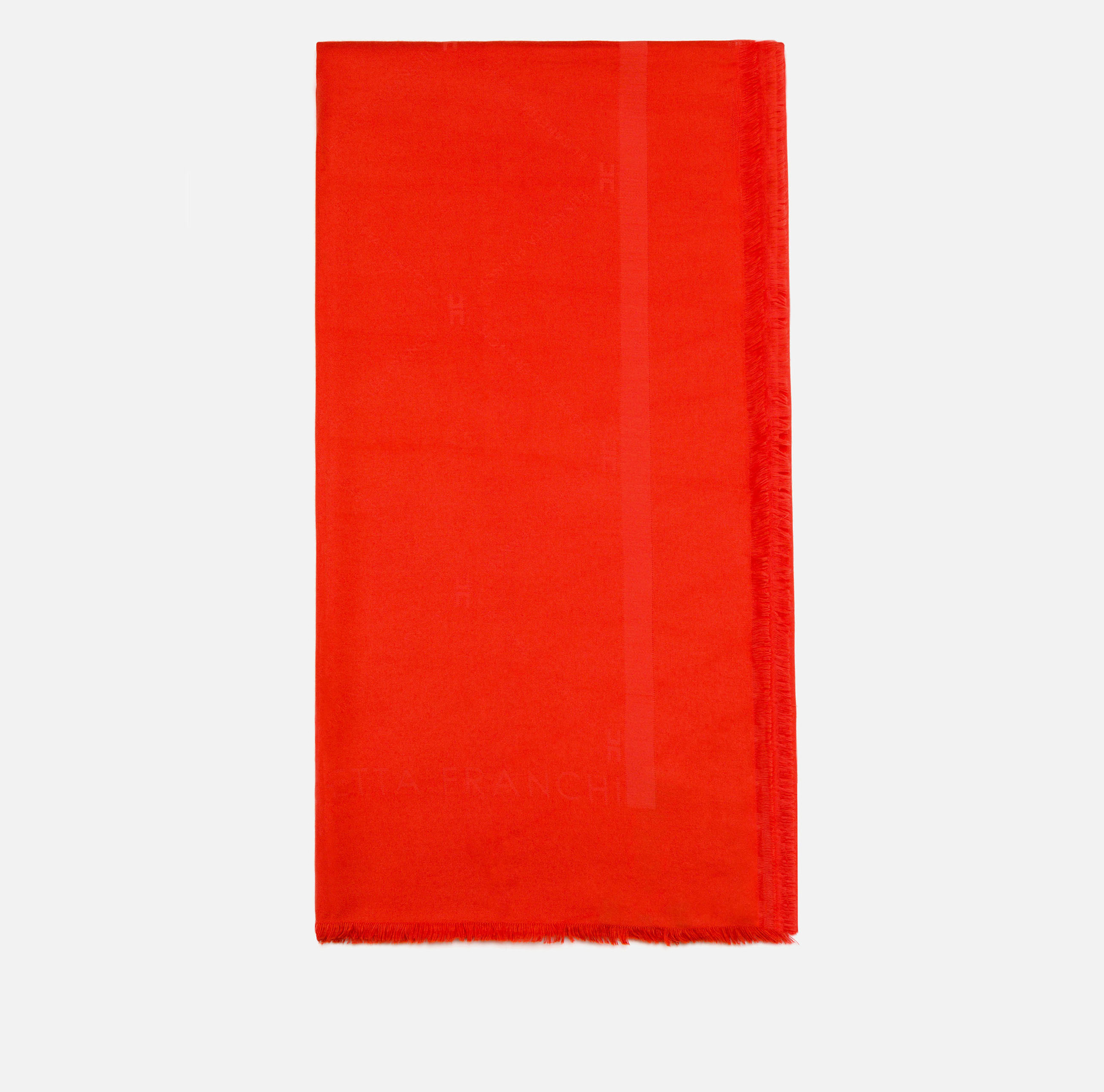 Pashmina con logo - Elisabetta Franchi® Outlet