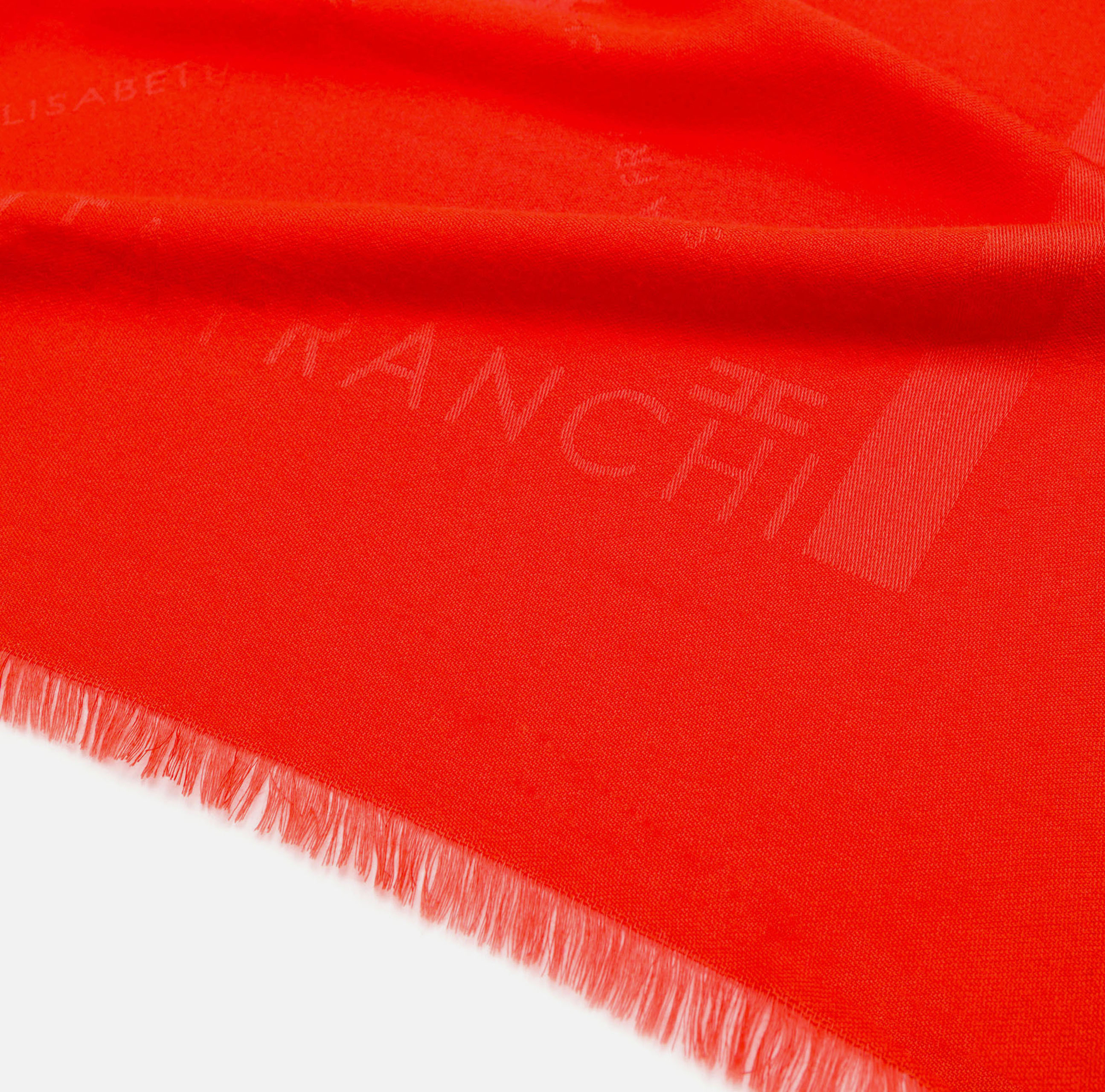 Pashmina con logo - Elisabetta Franchi® Outlet