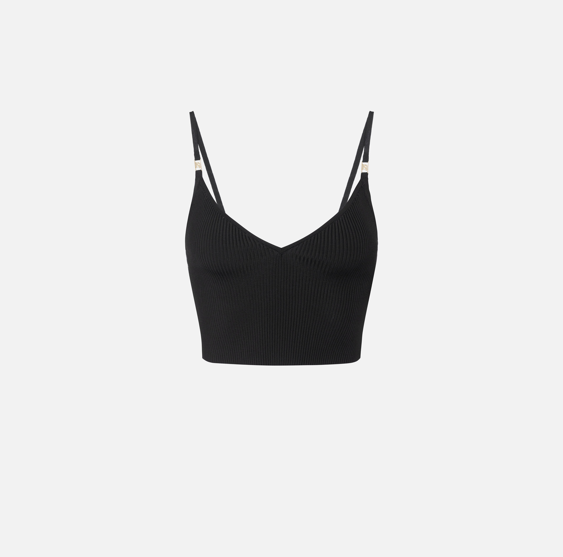 Top bustier en viscose effet plissé - Elisabetta Franchi® Outlet